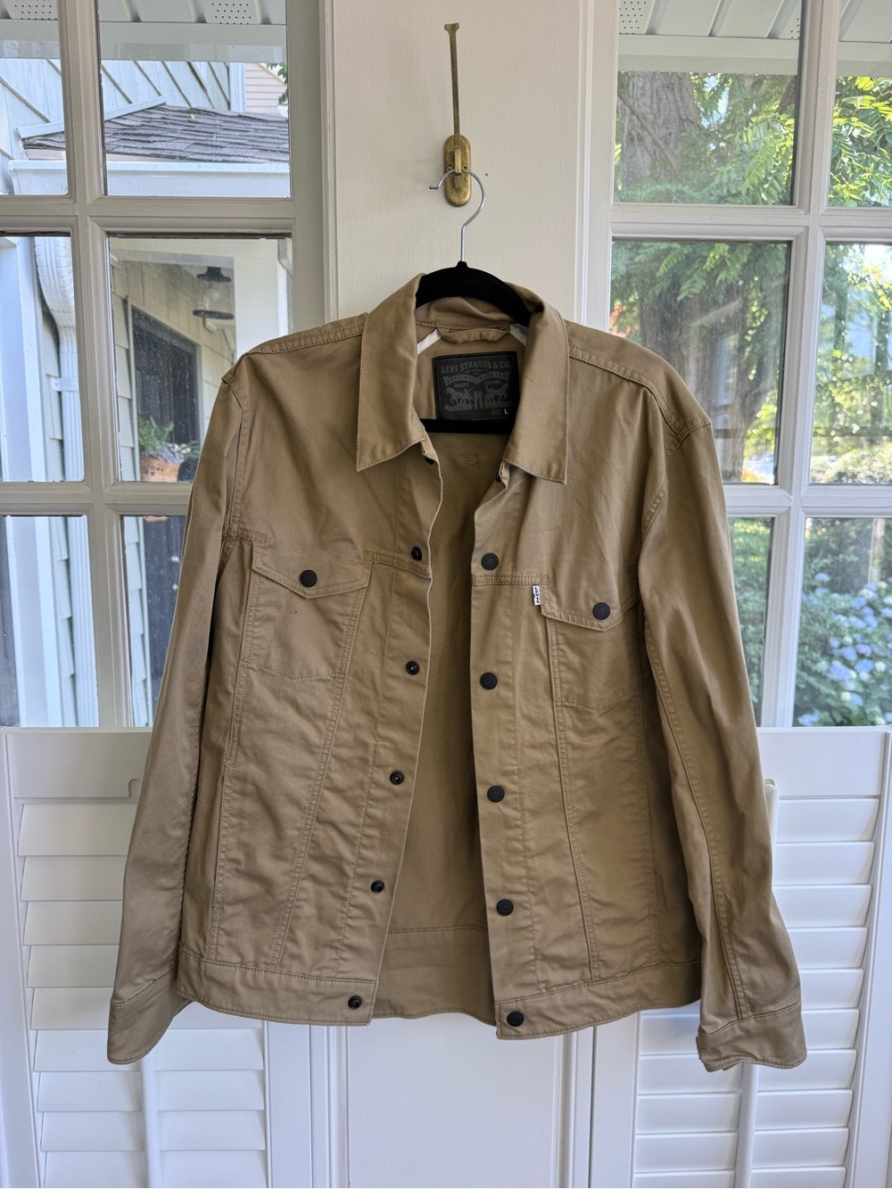Levi's Tan Canvas Jacket Size Large